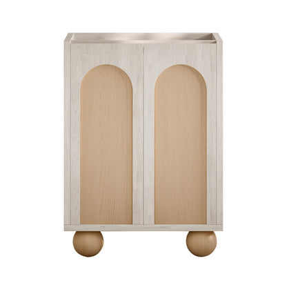 Plaisir II 24" Freestanding Bathroom Vanity Cabinet without Top in White Oak