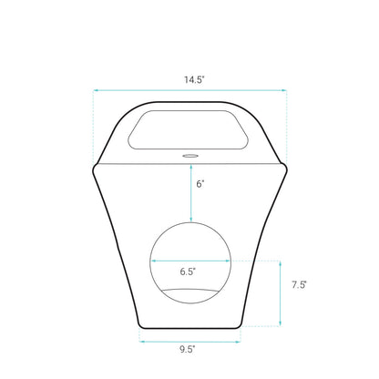 Carre Bidet in Matte Black