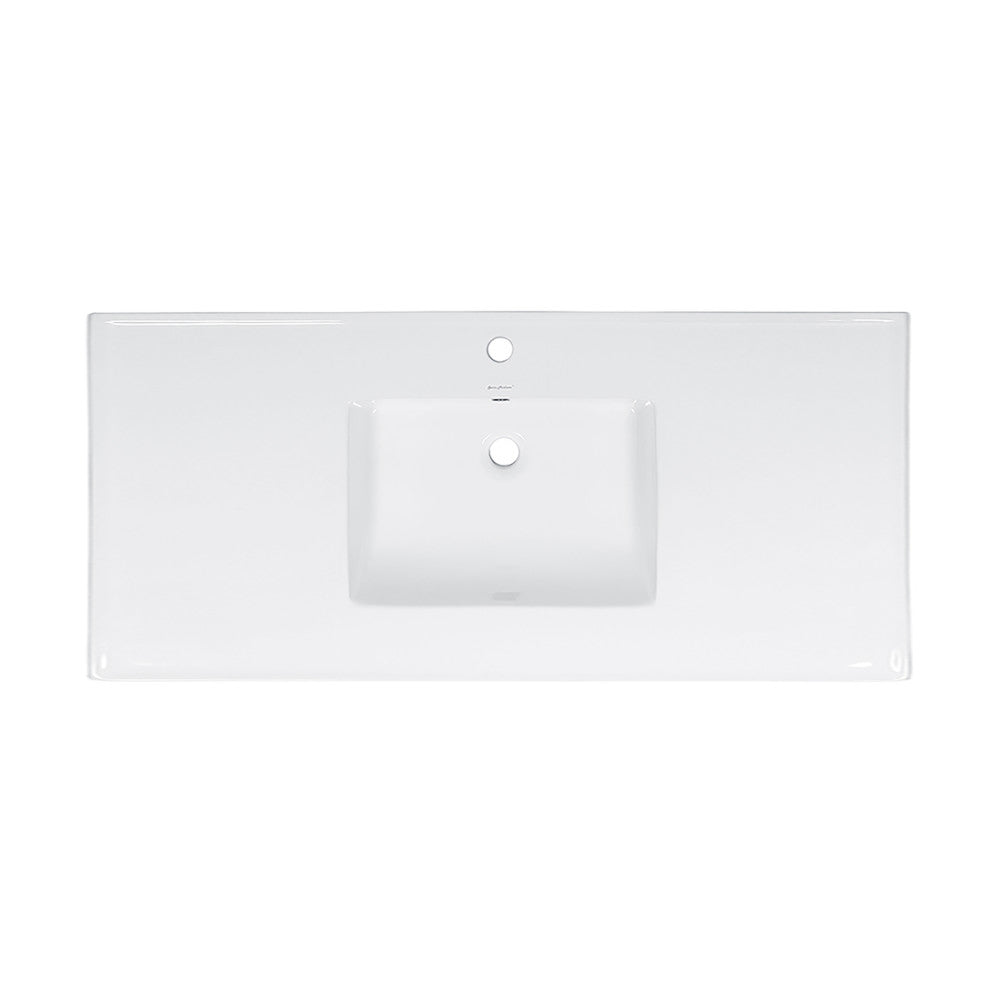 48" Vanity Sink Top in Glossy White