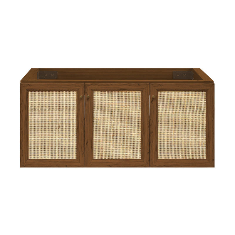 Classe 48" Wall-Mounted Bathroom Vanity Cabinet without Top in Brown Oak