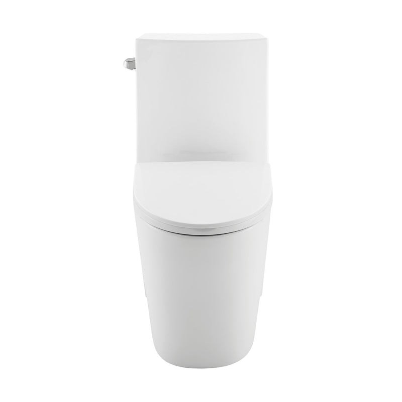 St. Tropez One-Piece 10" Rough-in 1.28 GPF Left Flush Elongated Toilet in Glossy White (6 - Pack)