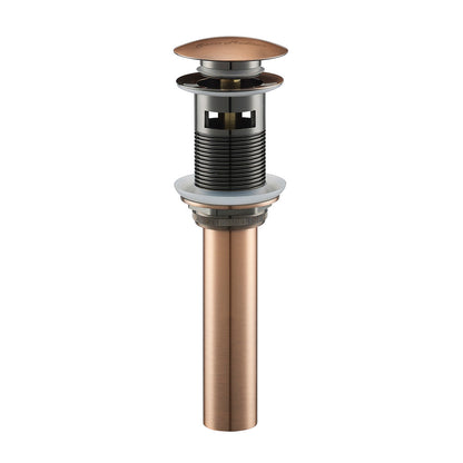 Residential Pop Up Sink Drain 1.75 in Bronze