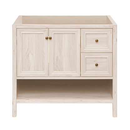Chateau 36" Freestanding Bathroom Vanity Cabinet without Top in White Oak