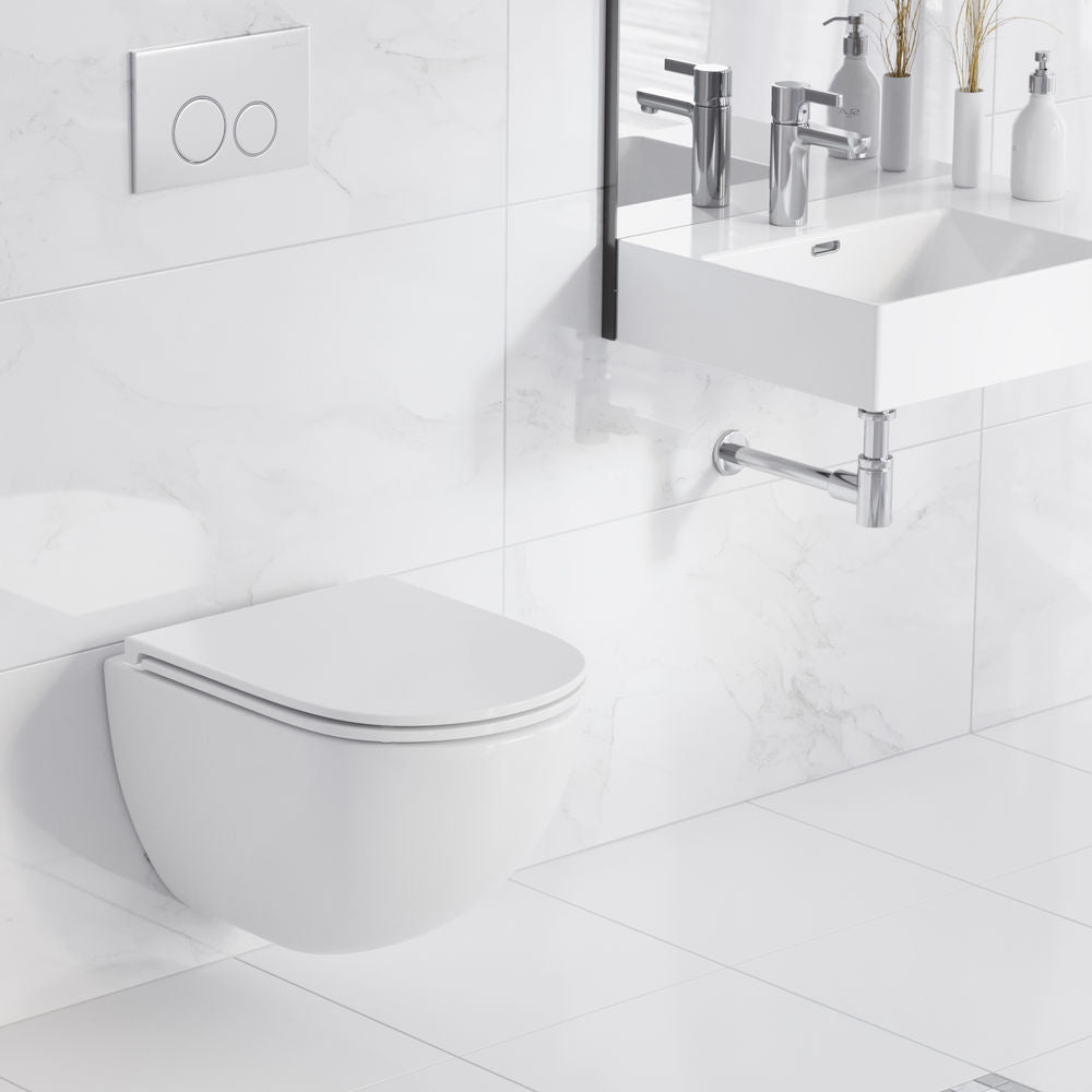St. Tropez Wall Hung Toilet Bundle (SM-WT449, SM-WC424, SM-WC001C)