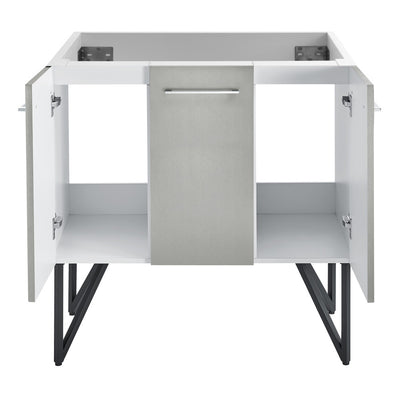 Annecy 36" Bathroom Vanity in Brushed Gray - Cabinet Only