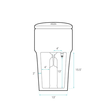 Arles One-Piece Elongated Toilet Vortex Dual-Flush 1.1/1.6 GPF