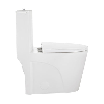 St. Tropez One Piece Elongated Toilet Dual Vortex Flush 1.1/1.6 gpf with 10" Rough In (6 - Pack)