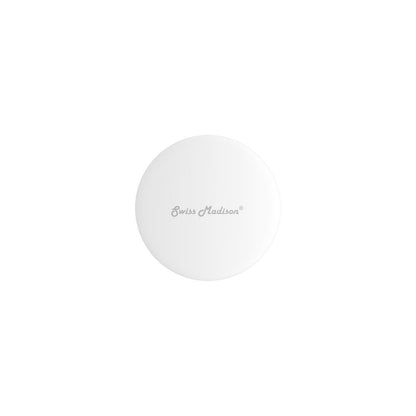 Ceramic Bathroom Sink Non-Overflow Pop Up Drain in Glossy White