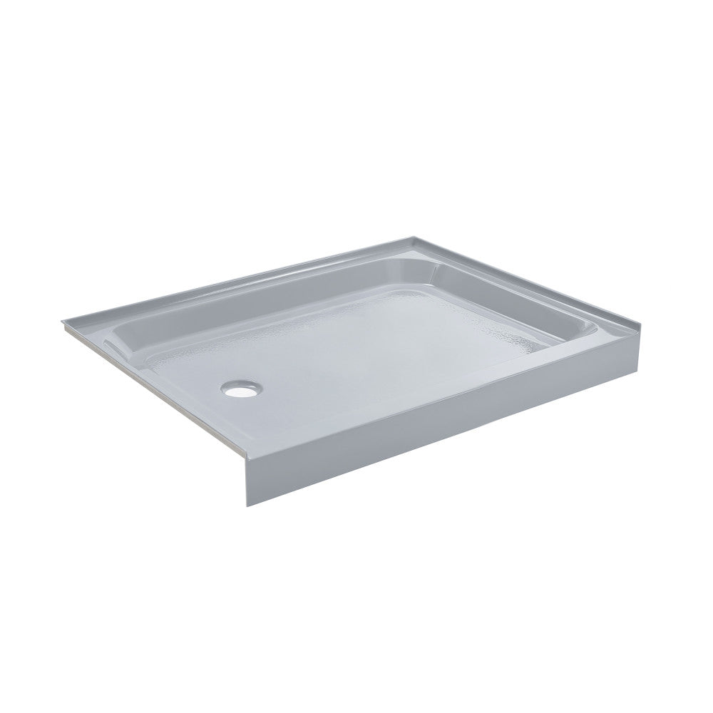 Voltaire 48" x 36" Single-Threshold, Left-Hand Drain, Shower Base in Gray