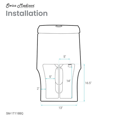 Virage One Piece Elongated Dual Flush Toilet 1.1/1.6 gpf in Bisque