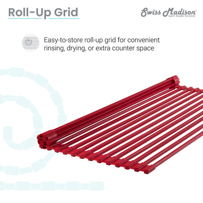 20 x 12 " Kitchen Sink Grid, Red