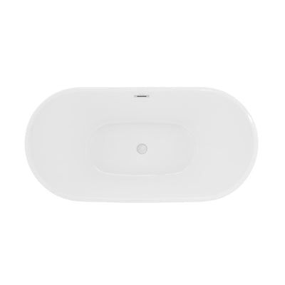 Ivy 67" Double Slipper Freestanding Bathtub