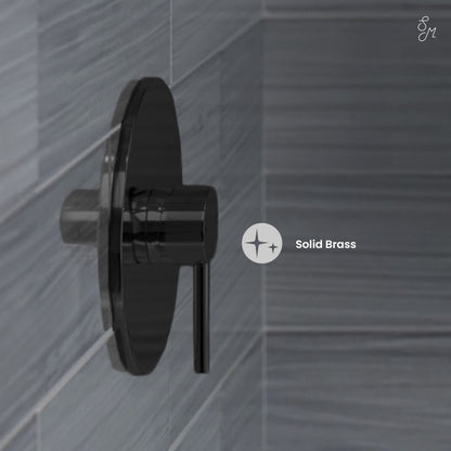 Ivy Single-Handle 1 Spray 8" Wall Mounted Fixed Shower Head in Matte Black (Valve Included)