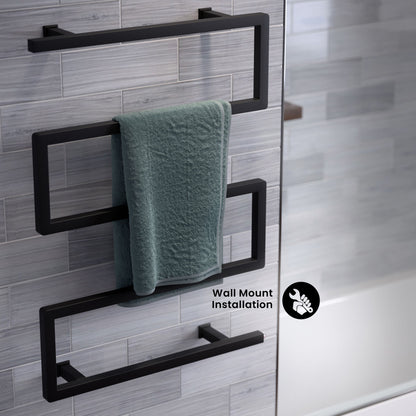 Voltaire 5-Bar Electric Towel Warmer in Matte Black