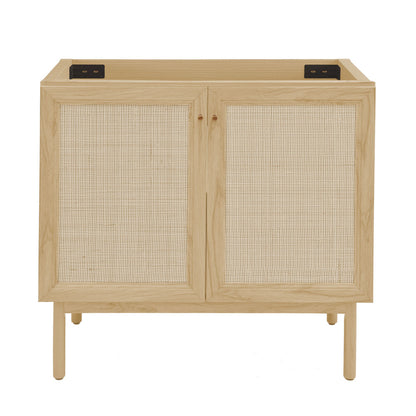 Classe 36" Freestanding Bathroom Vanity Cabinet without Top in Natural Oak