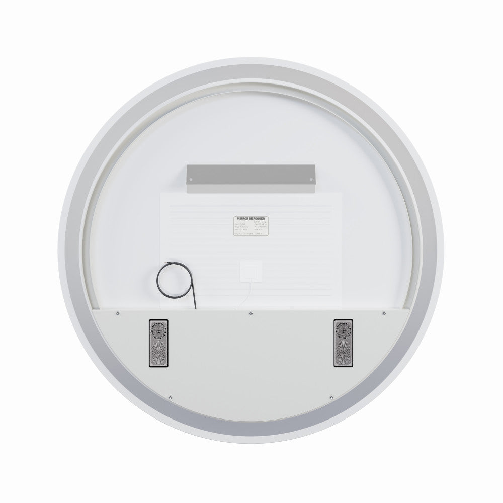 Monaco 32" Round LED Anti-Fog Smart Mirror with Bluetooth