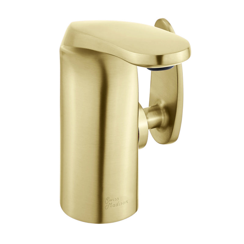 Chateau Single Hole, Single-Handle, Bathroom Faucet in Brushed Gold