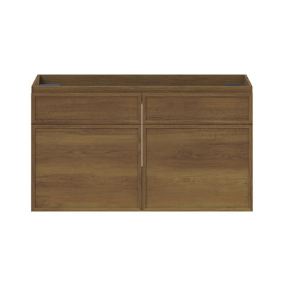 St. Tropez 36" Wall-Mounted Bathroom Vanity Cabinet without Top in Brown Oak