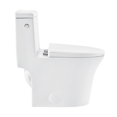 Hugo One-Piece Elongated Toilet Dual-Flush 1.1/1.6 gpf, Touchless