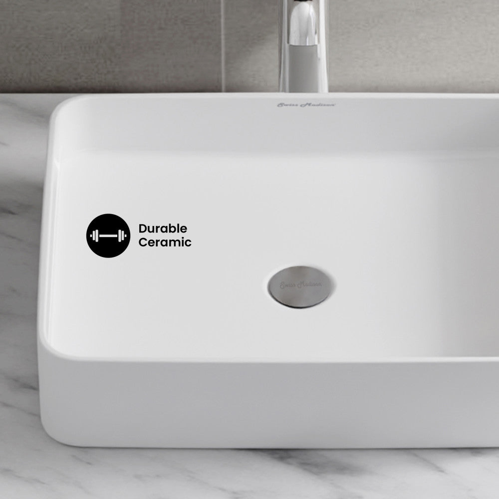 Concorde 19 Rectangle Ceramic Vessel Sink