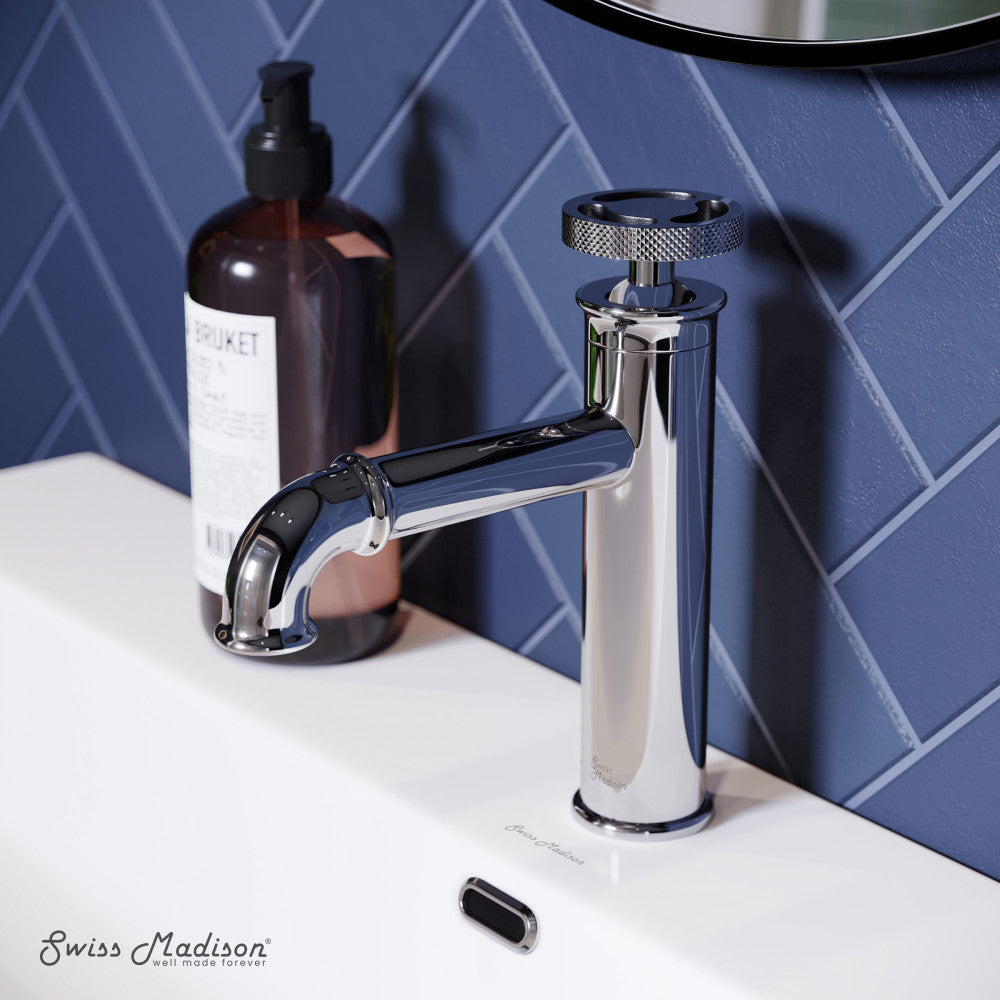 Avallon Single Hole, Single-Handle Wheel, Bathroom Faucet in Chrome