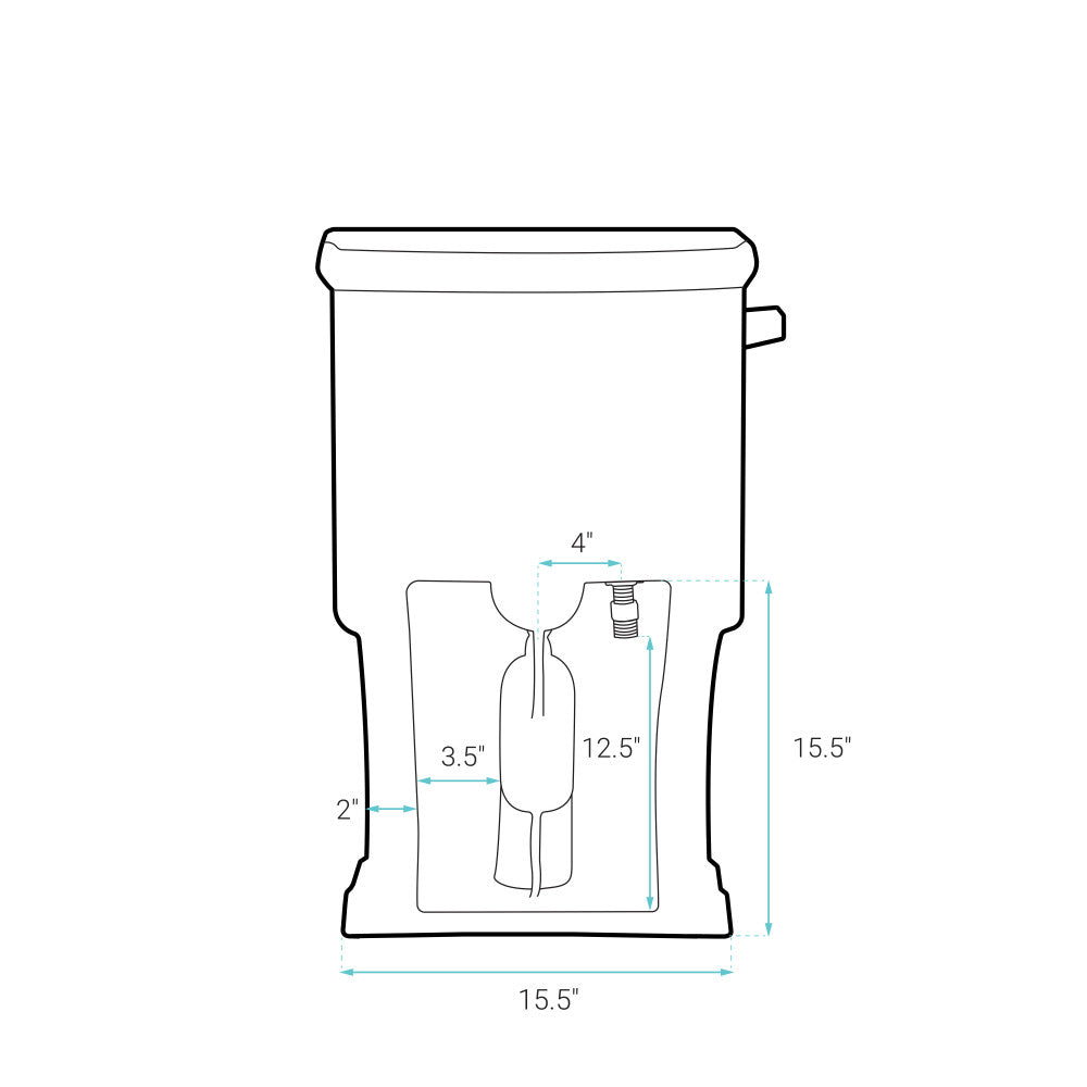 Voltaire One-Piece Elongated Toilet Side Flush 1.28 gpf