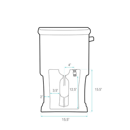Voltaire One-Piece Elongated Toilet Side Flush 1.28 gpf