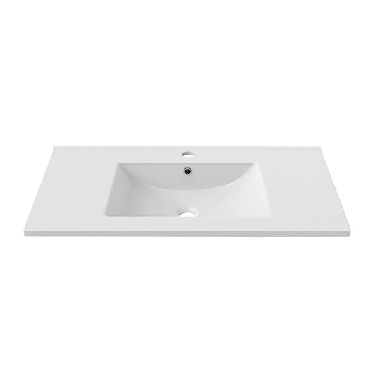 48" Vanity Sink Top in Glossy White