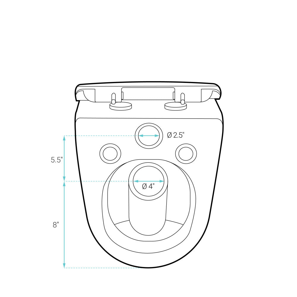 St. Tropez Wall-Hung Toilet Bowl Only in Matte White