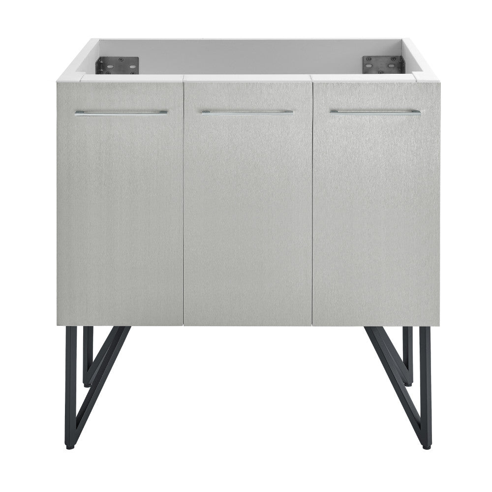 Annecy 36" Bathroom Vanity in Brushed Gray - Cabinet Only