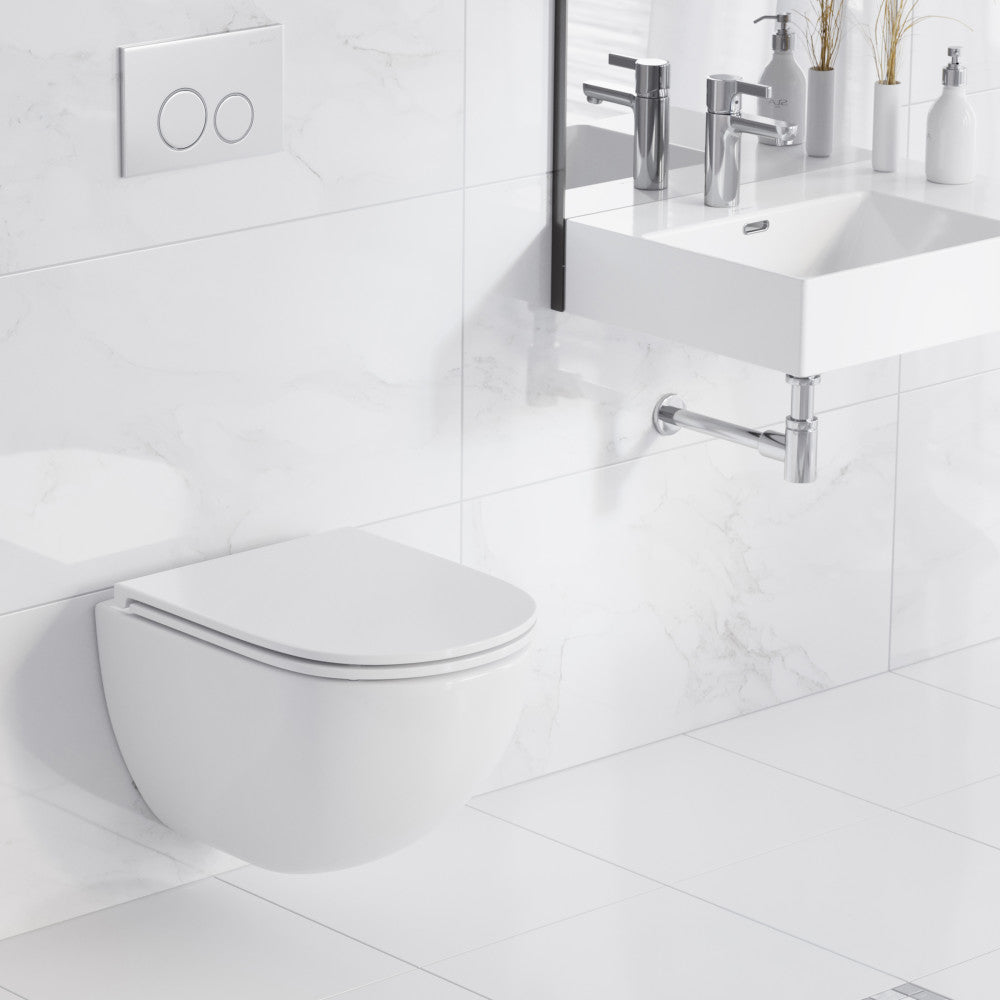 St. Tropez Wall Hung Toilet Bundle (SM-WT449, SM-WC424, SM-WC001C)