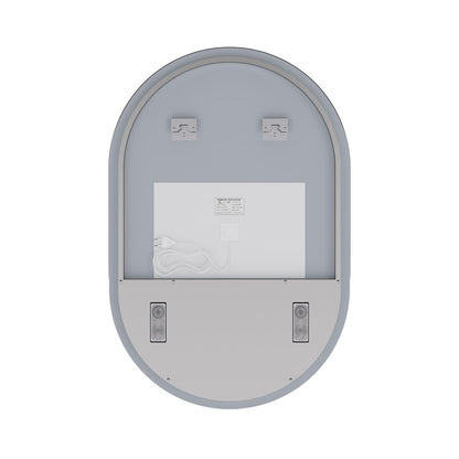 Aura 24" x 36" Pill Shaped LED Anti-Fog Smart Mirror with Bluetooth