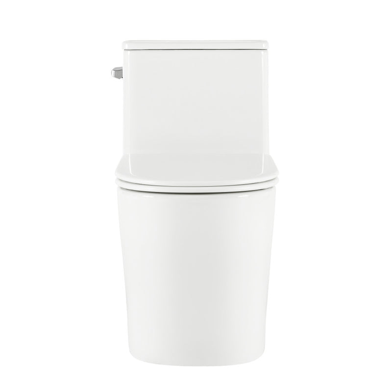 Liberte One-Piece 12" Rough-in 1.28 GPF Left-Hand Flush Elongated ADA Toilet in Glossy White