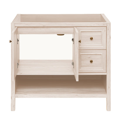 Chateau 36" Freestanding Bathroom Vanity Cabinet without Top in White Oak