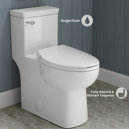 Classe One-Piece Toilet with Front Flush Handle 1.28 gpf
