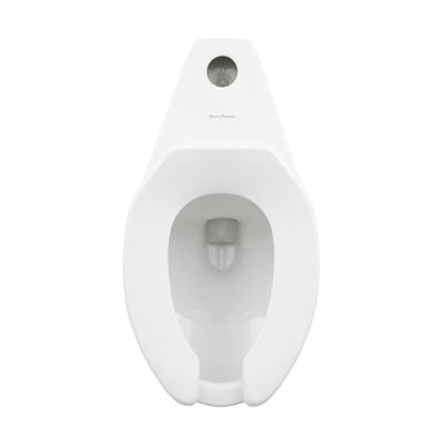 Sirene Floor-Mounted Commercial Elongated Top Flush Spud Flushometer Toilet Bowl