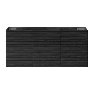 Cascade 48" Wall-Mounted Bathroom Vanity Cabinet without Top in Black Oak