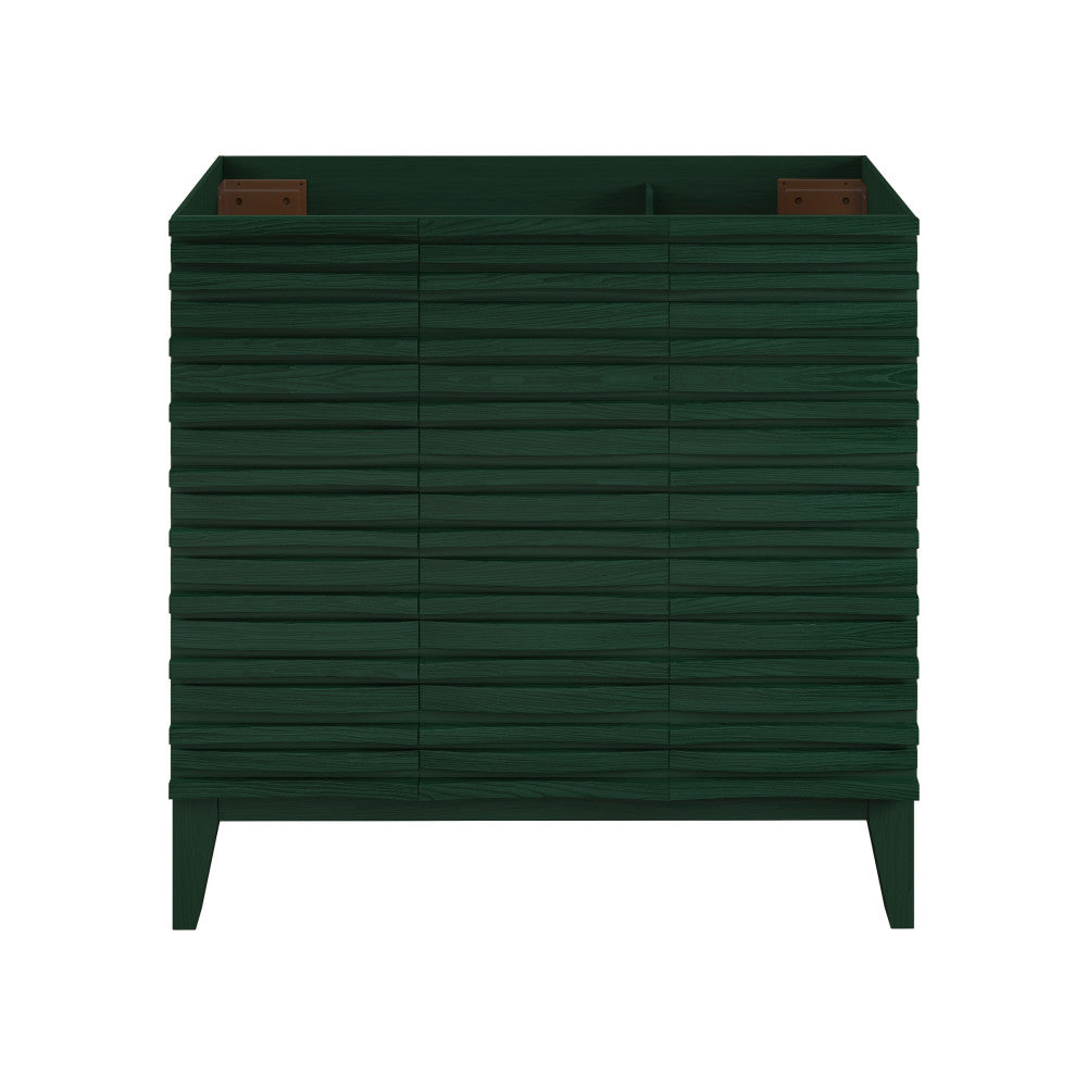 Cascade 36" Freestanding Bathroom Vanity Cabinet without Top in Green Oak