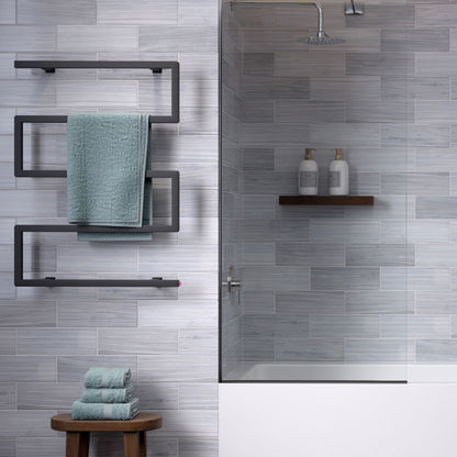 Voltaire 5-Bar Electric Towel Warmer in Matte Black