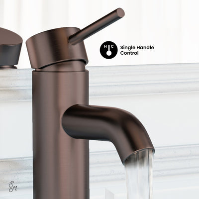 Ivy Single Hole, Single-Handle, Bathroom Faucet in Oil Rubbed Bronze