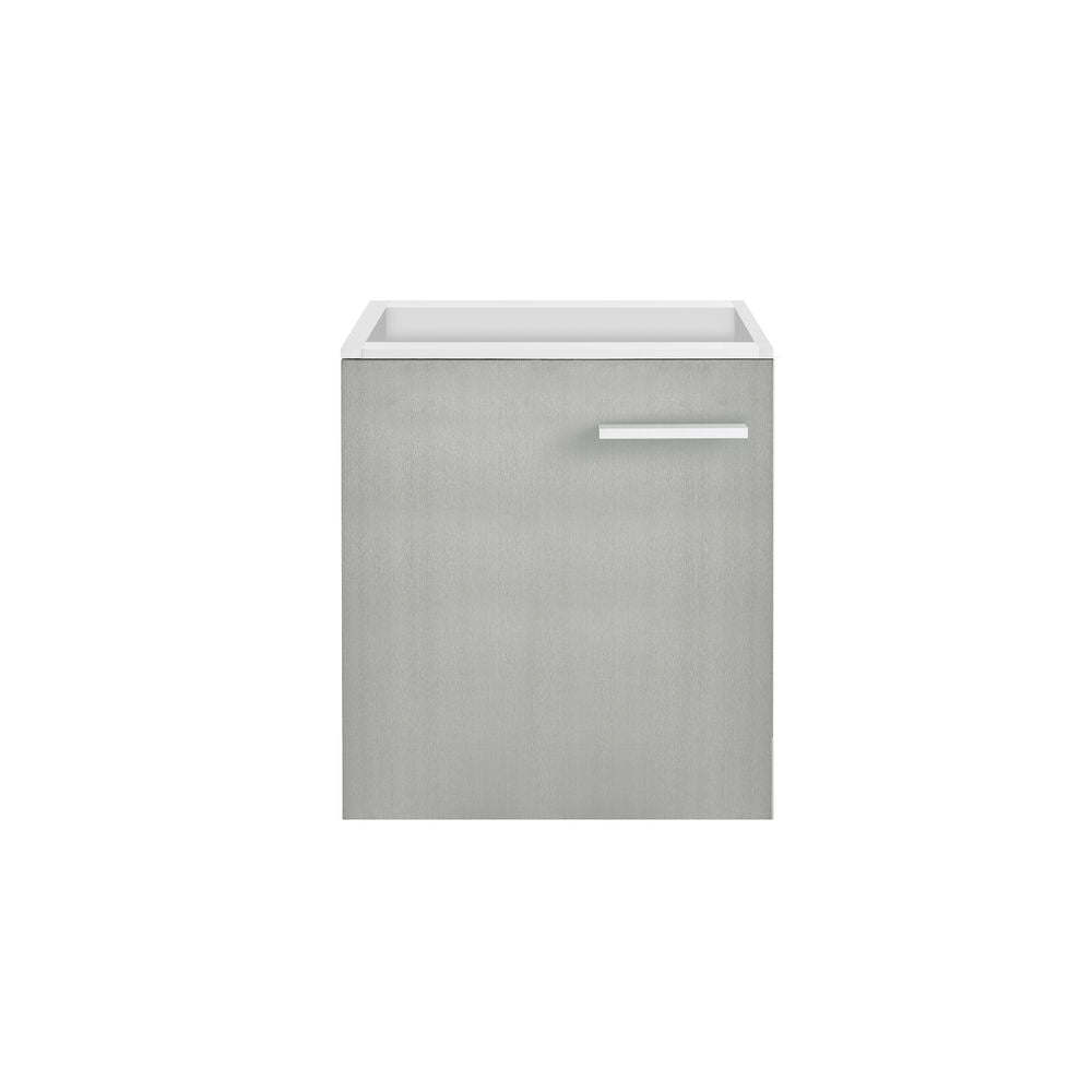 Colmer 18" Wall-Mounted Bathroom Vanity in Brushed Gray- Cabinet