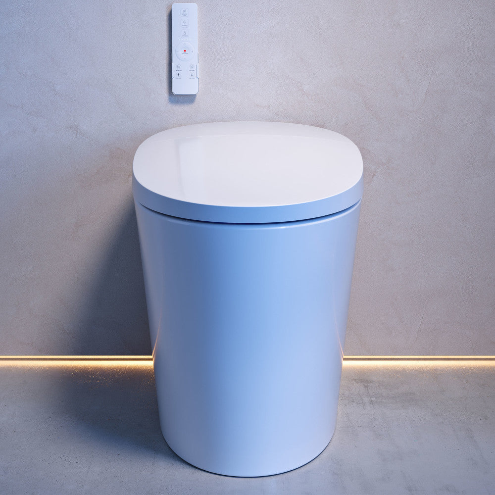 Viro V10 Smart Toilet 12” Rough-in ADA Height in Glossy White with Integrated Tank, Soft-close, Foot Sensor