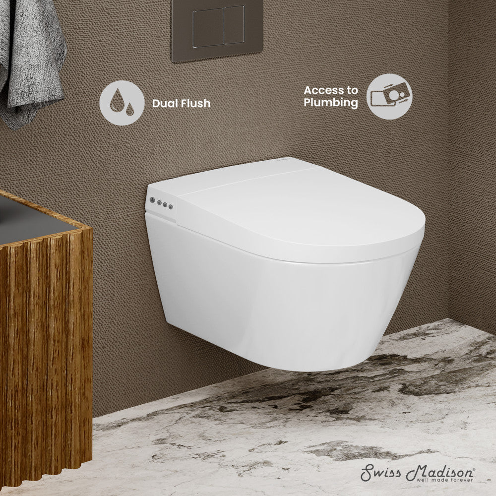 Pur Smart Wall-Hung Toilet with Bidet Bundle