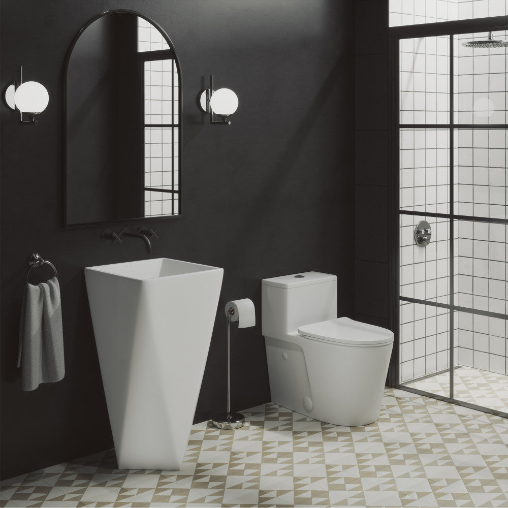 Arles One-Piece Elongated Toilet Vortex Dual-Flush 1.1/1.6 GPF
