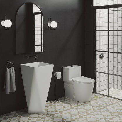 Arles One-Piece Elongated Toilet Vortex Dual-Flush 1.1/1.6 GPF