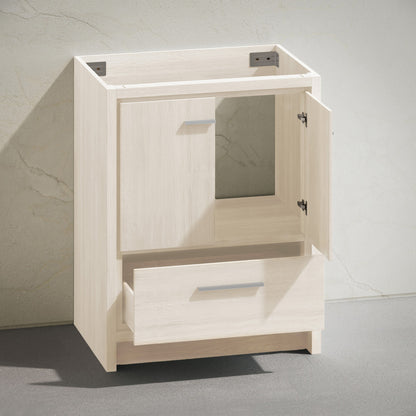 Virage 30" Freestanding Bathroom Vanity in White Oak without Sink Top