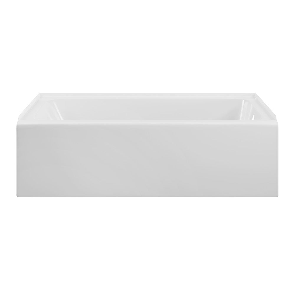 Voltaire 60 x 32 x 18 Skirted Right Drain Soaking Apron Bathtub in Glossy White