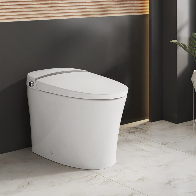 Viro Smart Tankless Elongated Toilet and Bidet, Touchless Vortex Dual-Flush 1.1/1.6 gpf