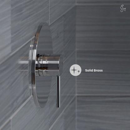 Ivy Single-Handle 1 Spray 8" Wall Mounted Fixed Shower Head in Chrome (Valve Included)