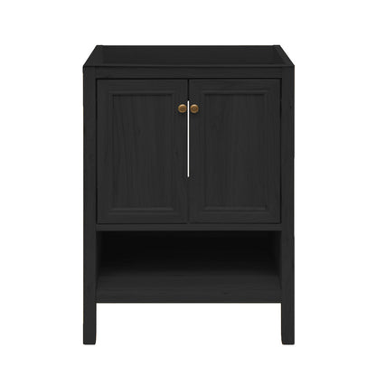 Chateau 24" Freestanding Bathroom Vanity Cabinet without Top in Black Oak